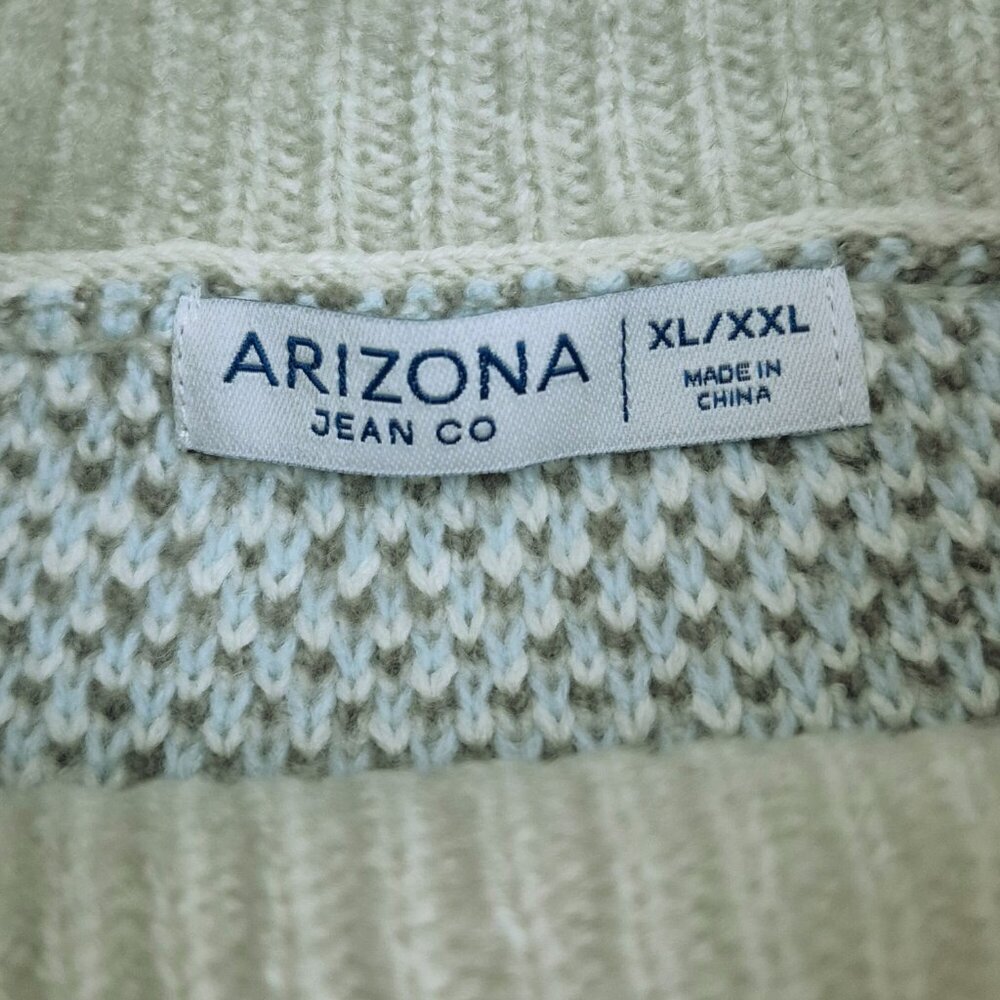 Arizona Juniors Womens XL / XXL Mock Neck Long Sleeve Plaid Pullover Sweater NWT - Picture 5 of 10